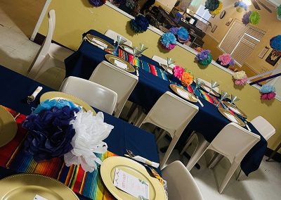 A fiesta table setting at Olive Vista